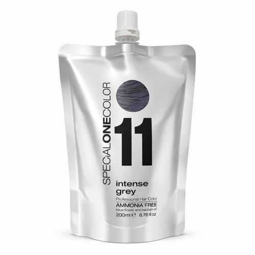 Ammonia-Free Semi-Permanent Hair Color Mask - 11-Intense Grey
