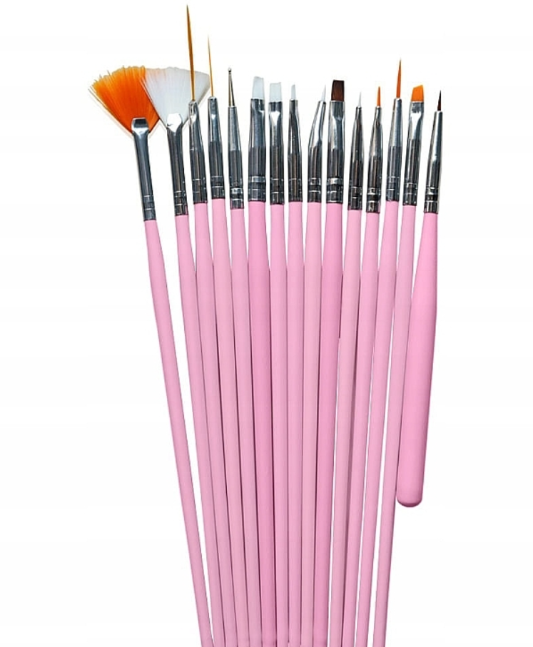 15-Piece Nail Art Brush Set
