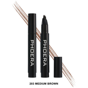Phoera Instant Hair-like Eyebrow Pen - 203 medium brown