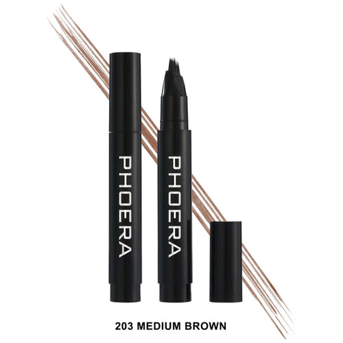 Phoera Instant Hair-like Eyebrow Pen - 203 medium brown