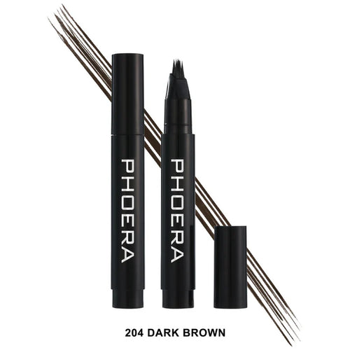 Phoera Instant Hair-like Eyebrow Pen - 204 dark brown