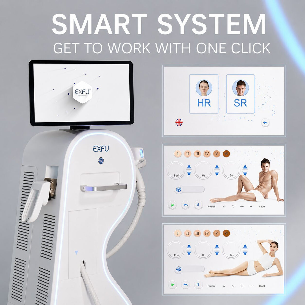 EXFU ICELLO Diode Laser Hair Removal Machine