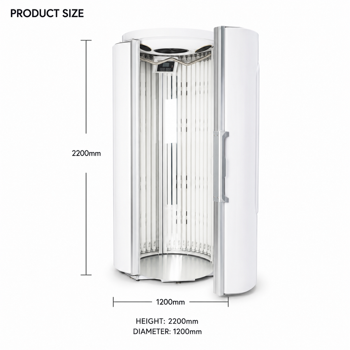 Magnolux Professional Tanning Machine | Vertical Solarium with German Cosmedico Lamps