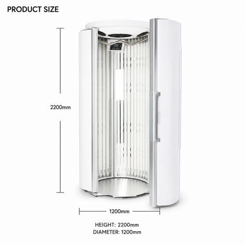 Magnolux Professional Tanning Machine | Vertical Solarium with German Cosmedico Lamps
