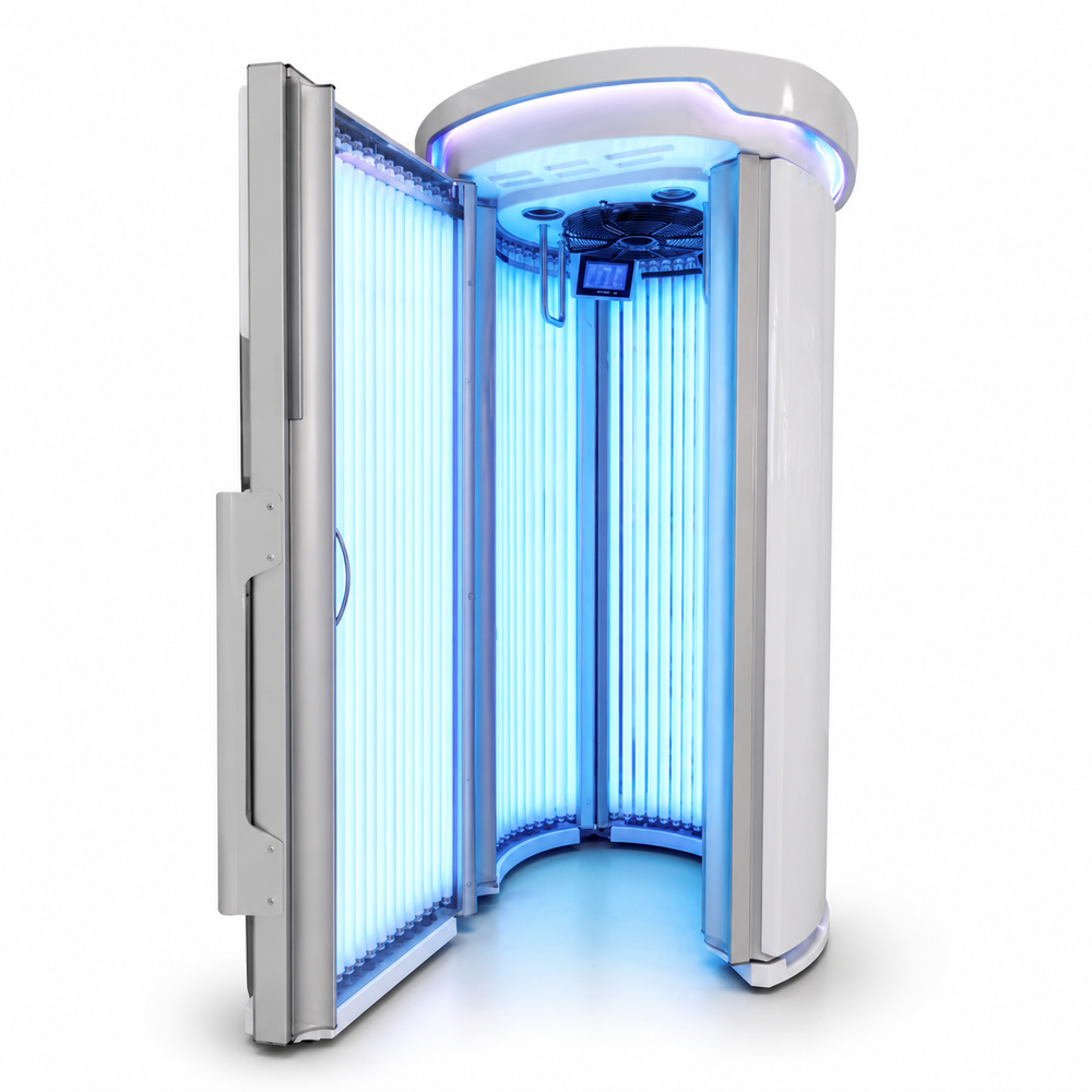 Magnolux Professional Tanning Machine | Vertical Solarium with German Cosmedico Lamps