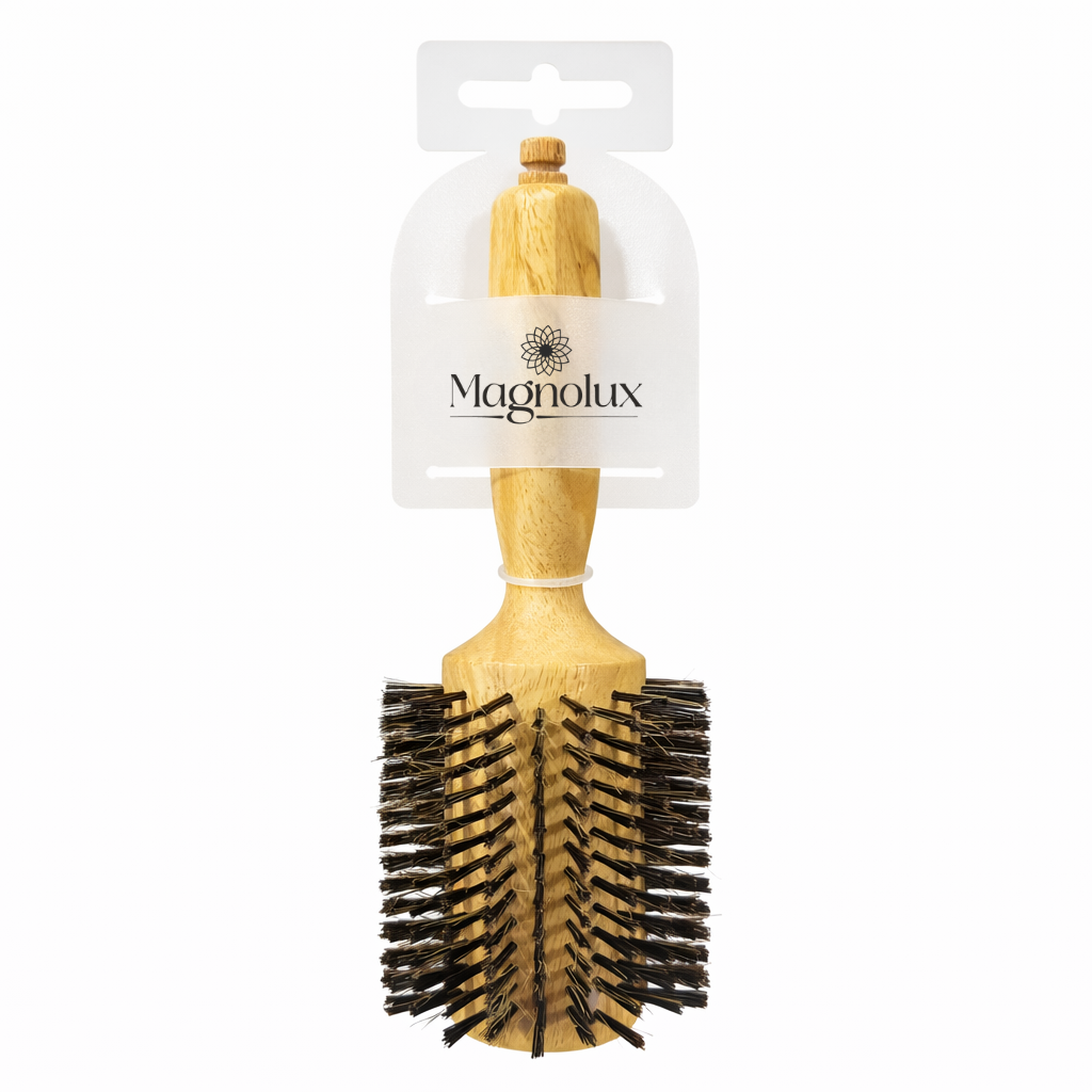 Magnolux Wooden Round Hair Brush - 50 mm