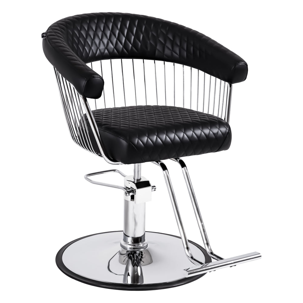 U-Shape Salon Styling Chair - Silver