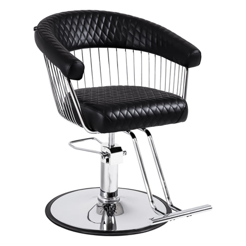 U-Shape Salon Styling Chair - Silver
