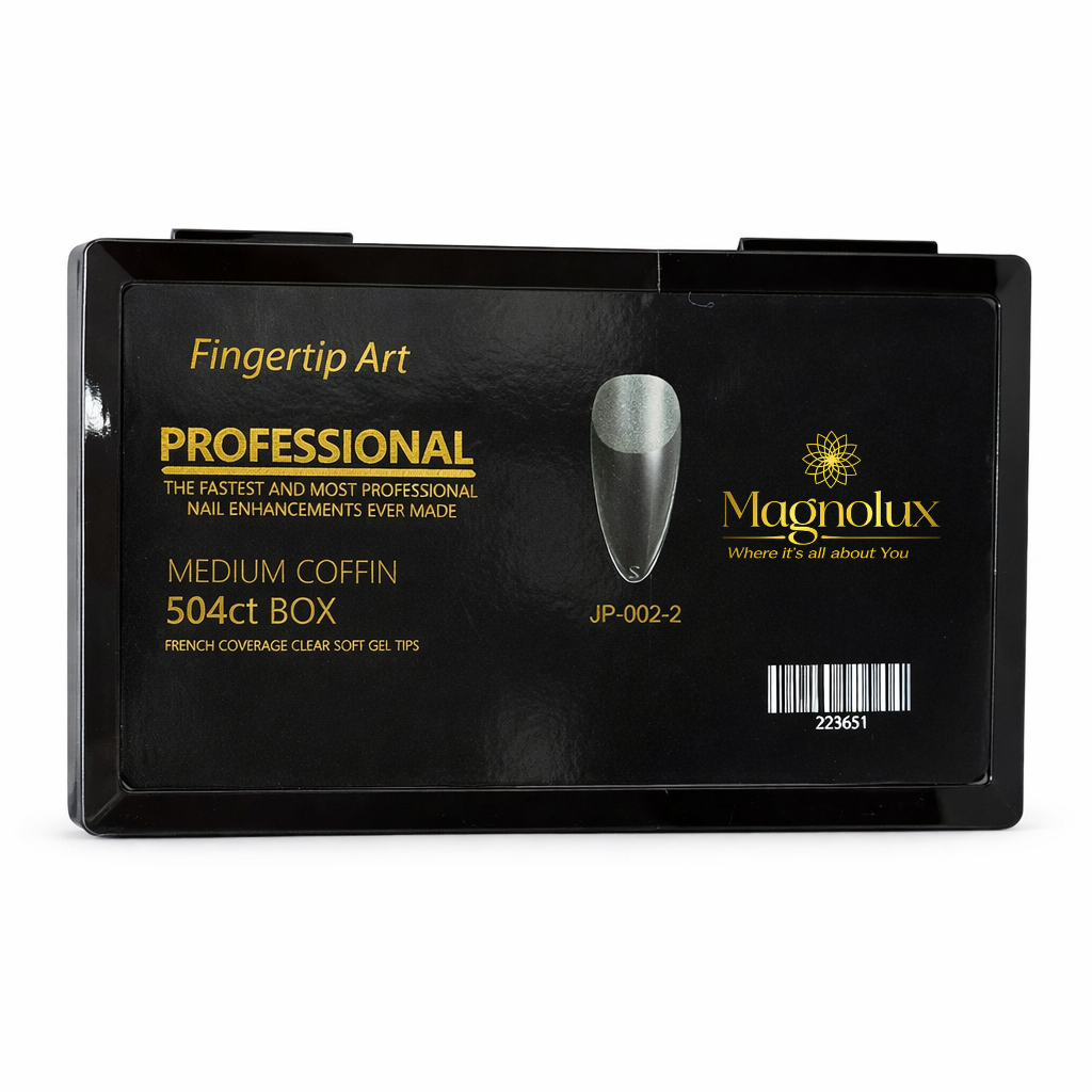 Magnolux Professional Soft Gel Tips - Half Matte Almond
