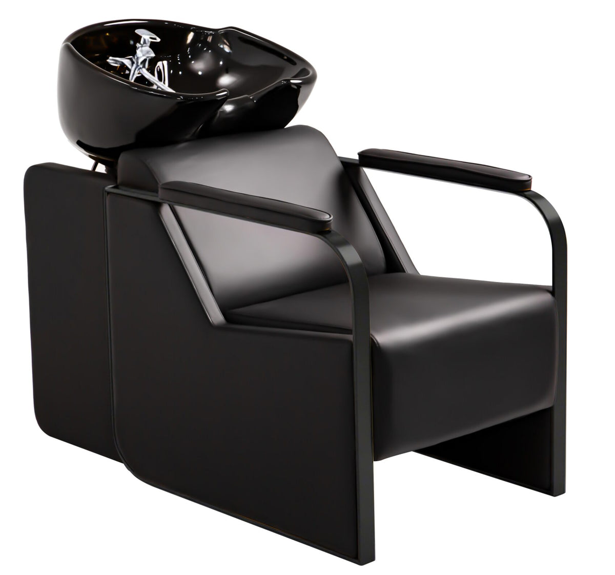 Modern Shampoo Backwash Unit - Black
