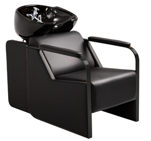 Modern Shampoo Backwash Unit - Black