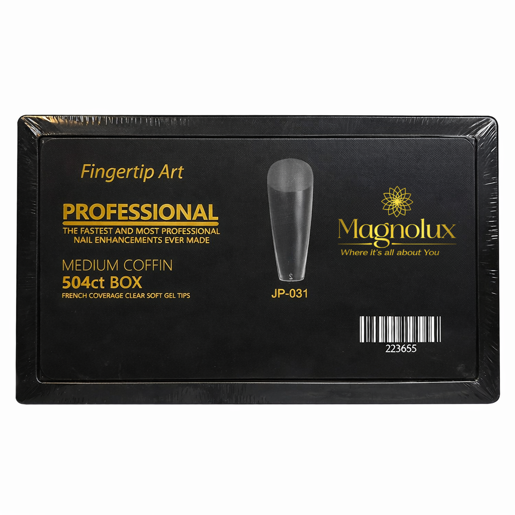 Magnolux Professional Soft Gel Tips - Half Matte Ballerina