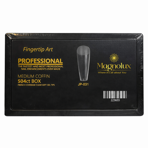 Magnolux Professional Soft Gel Tips - Half Matte Ballerina