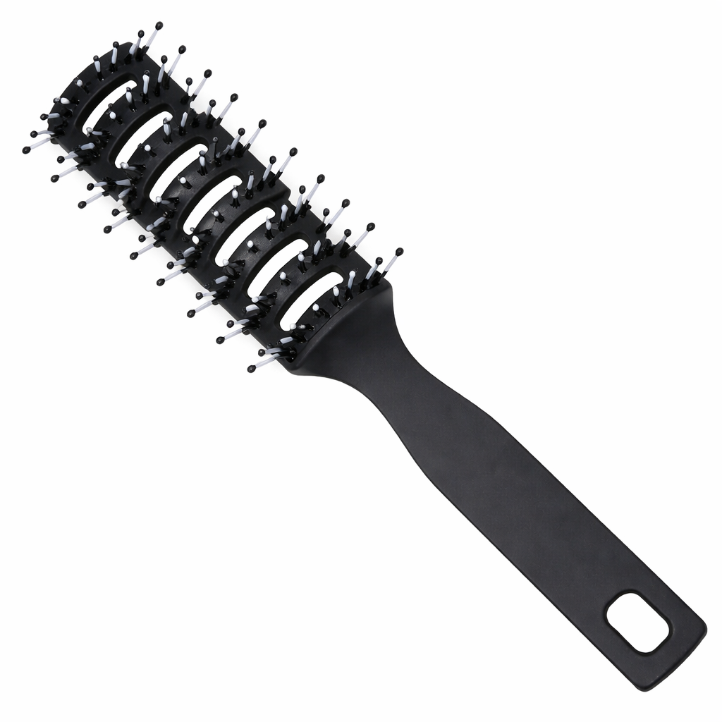 Curved Vent Hair Brush - Black
