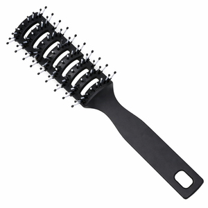 Curved Vent Hair Brush - Black