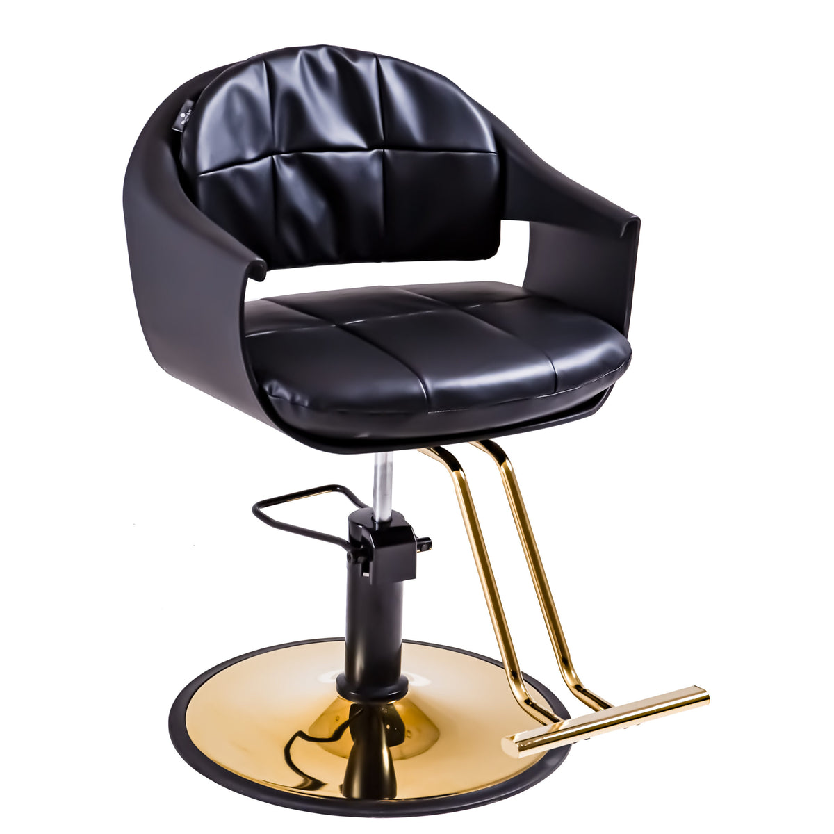 Black Leather Salon Styling Chair