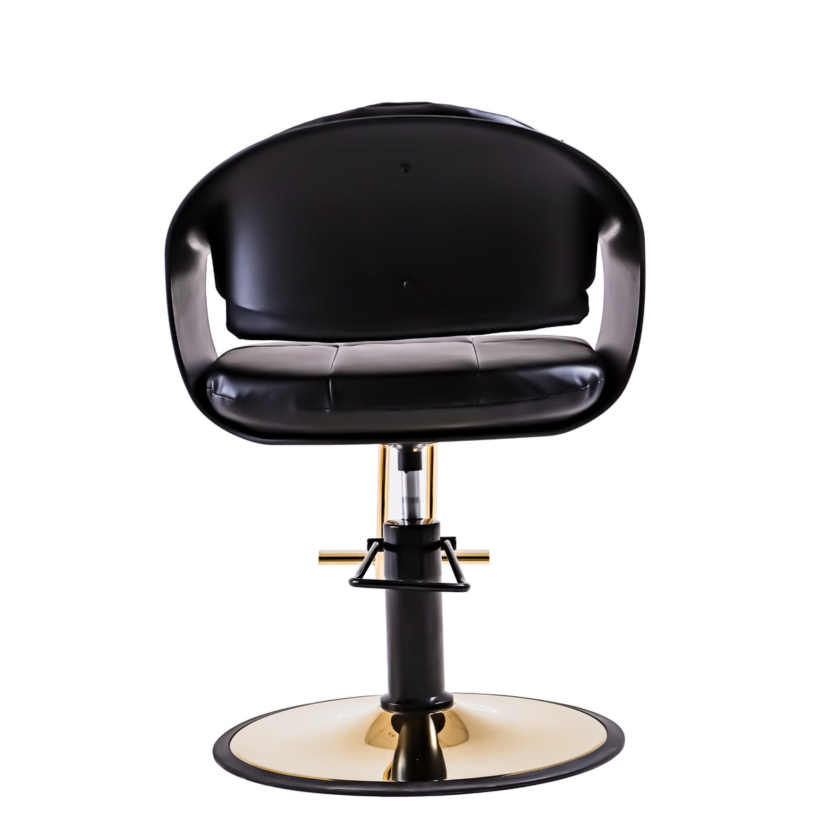 Black Leather Salon Styling Chair