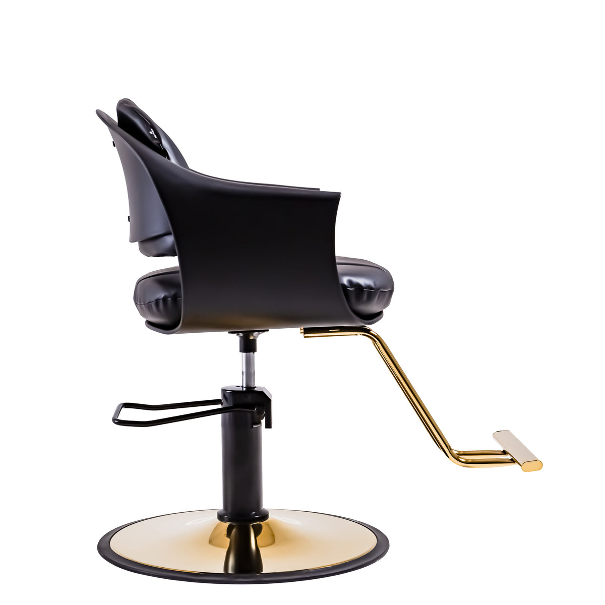 Black Leather Salon Styling Chair