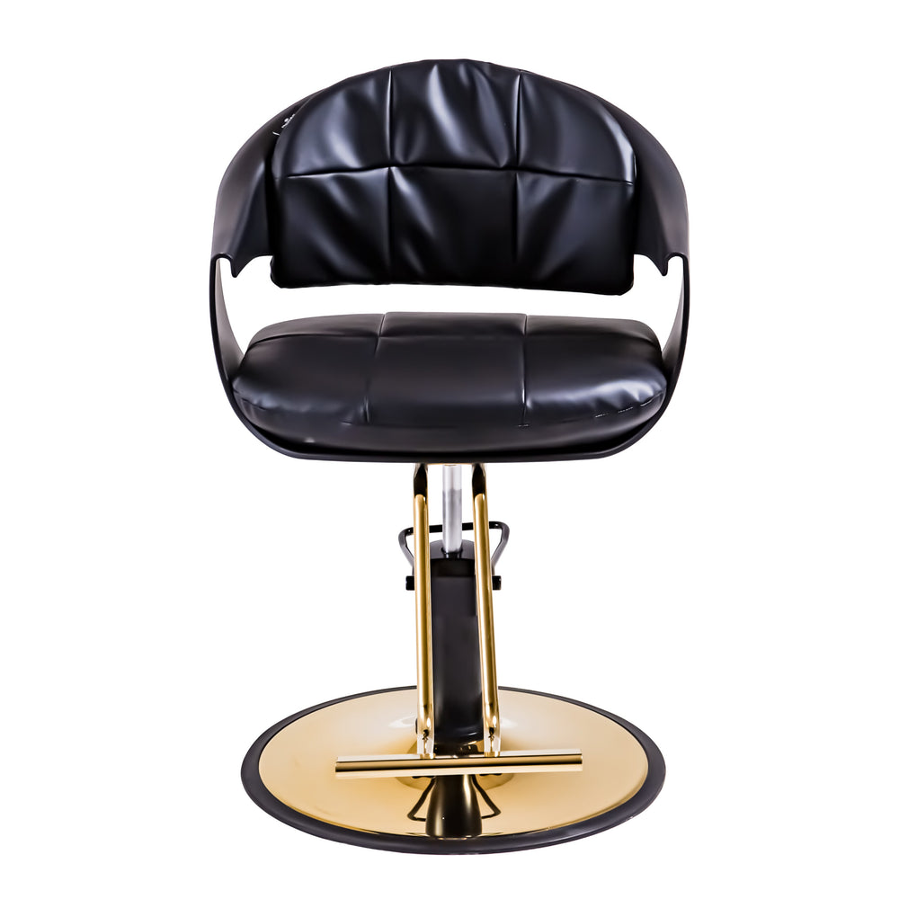 Black Leather Salon Styling Chair