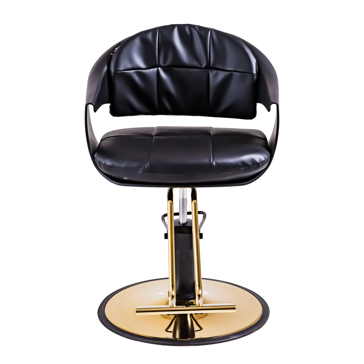 Black Leather Salon Styling Chair