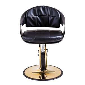 Black Leather Salon Styling Chair