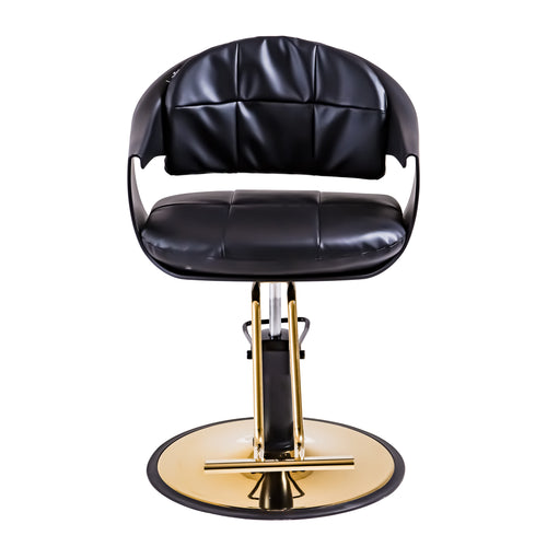 Black Leather Salon Styling Chair