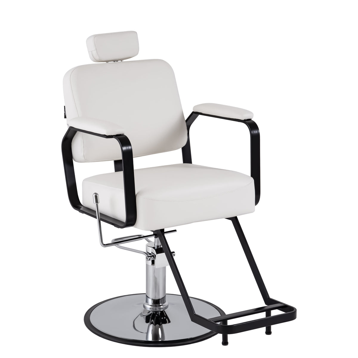 Reclining Multi-Use Salon Chair - White &amp; Black