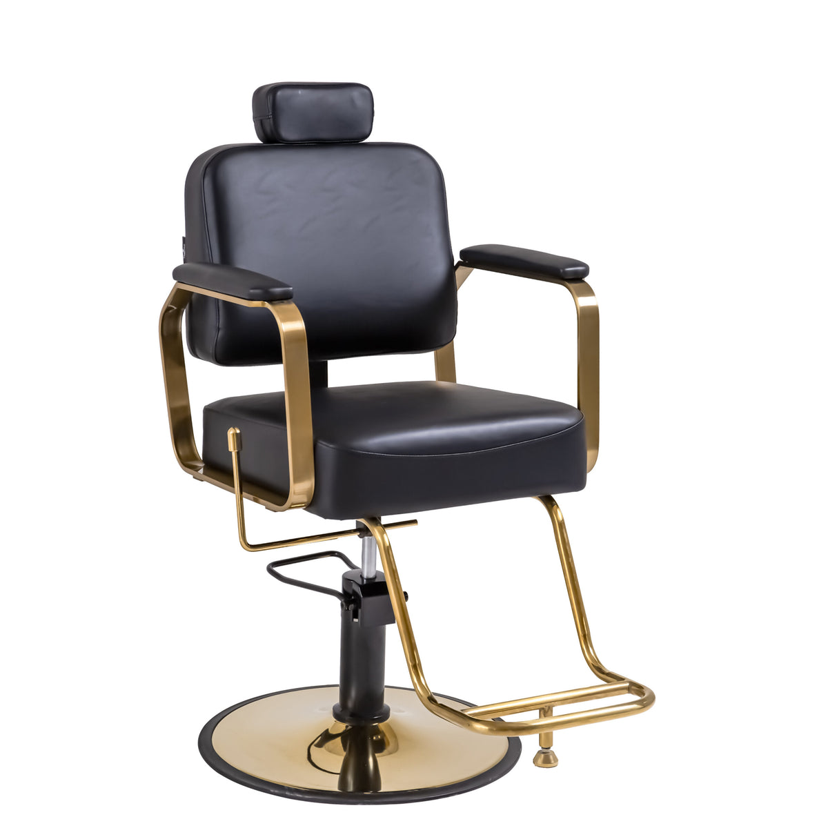 Reclining Multi-Use Salon Chair - Black &amp; Gold