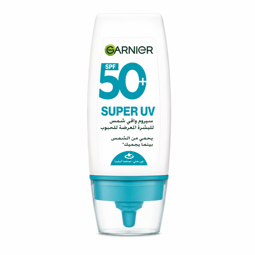 Garnier Super UV Serum Sunscreen SPF 50+ for Acne-Prone Skin