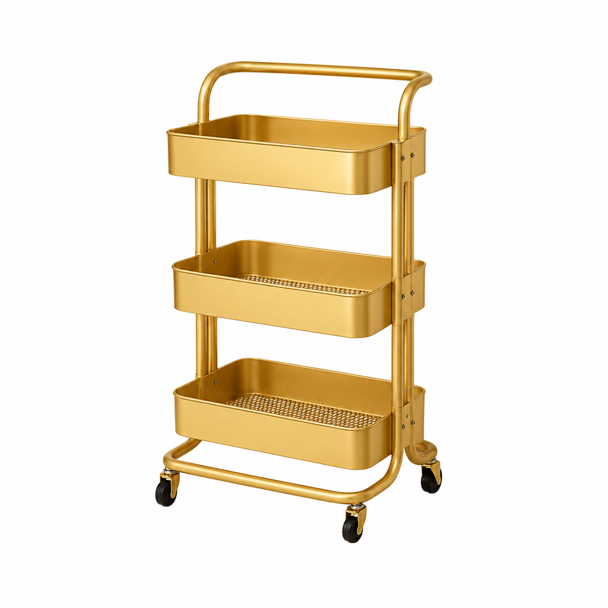 3-Tier Metal Trolley