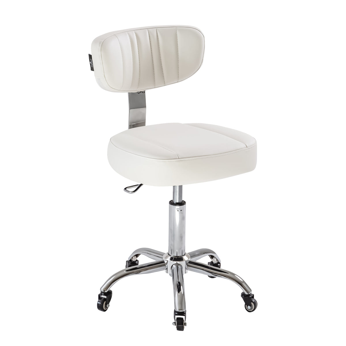 Adjustable Salon Stool - White