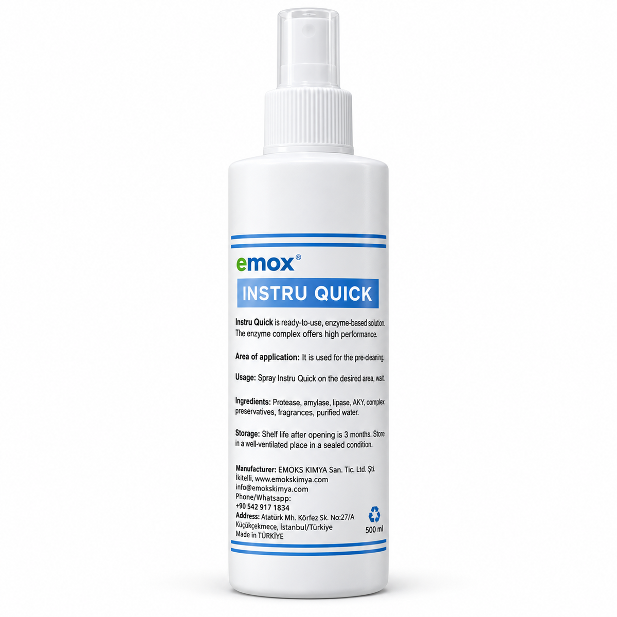 Emox Instru Quick Enzymatic Pre-Cleaning Spray