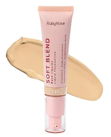 Ruby Rose Soft Blend Liquid Foundation - F20
