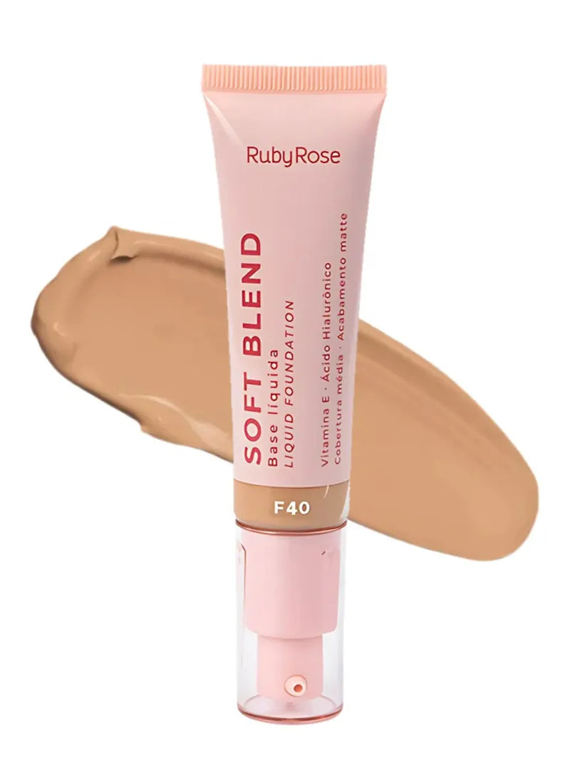Ruby Rose Soft Blend Liquid Foundation - F40
