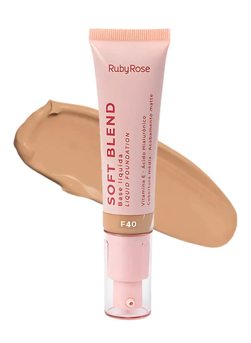 Ruby Rose Soft Blend Liquid Foundation - F40