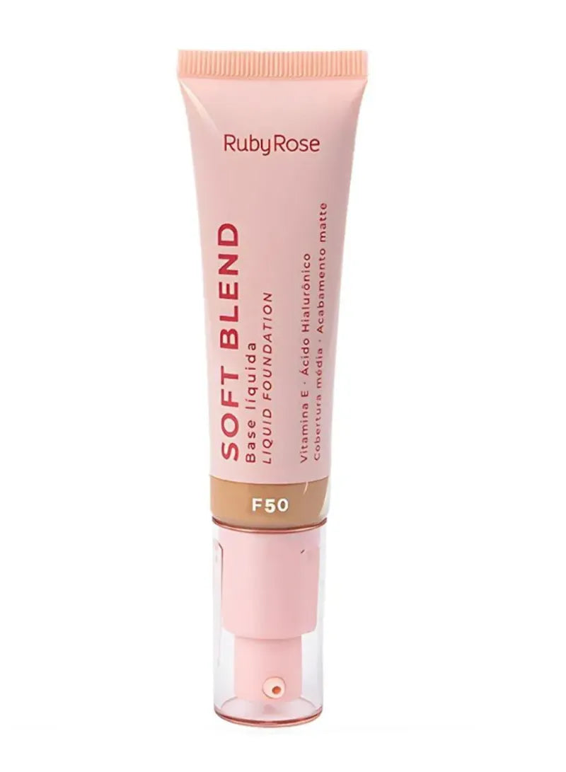Ruby Rose Soft Blend Liquid Foundation - F50