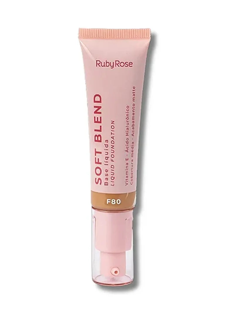 Ruby Rose Soft Blend Liquid Foundation - F80