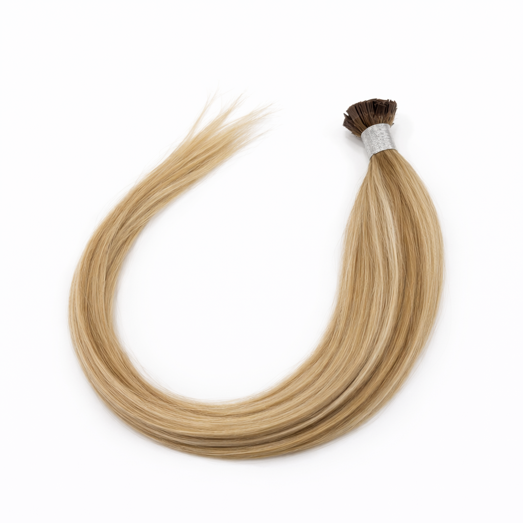 100 Pre-Bonded Hair Extensions Strands - Golden Blonde