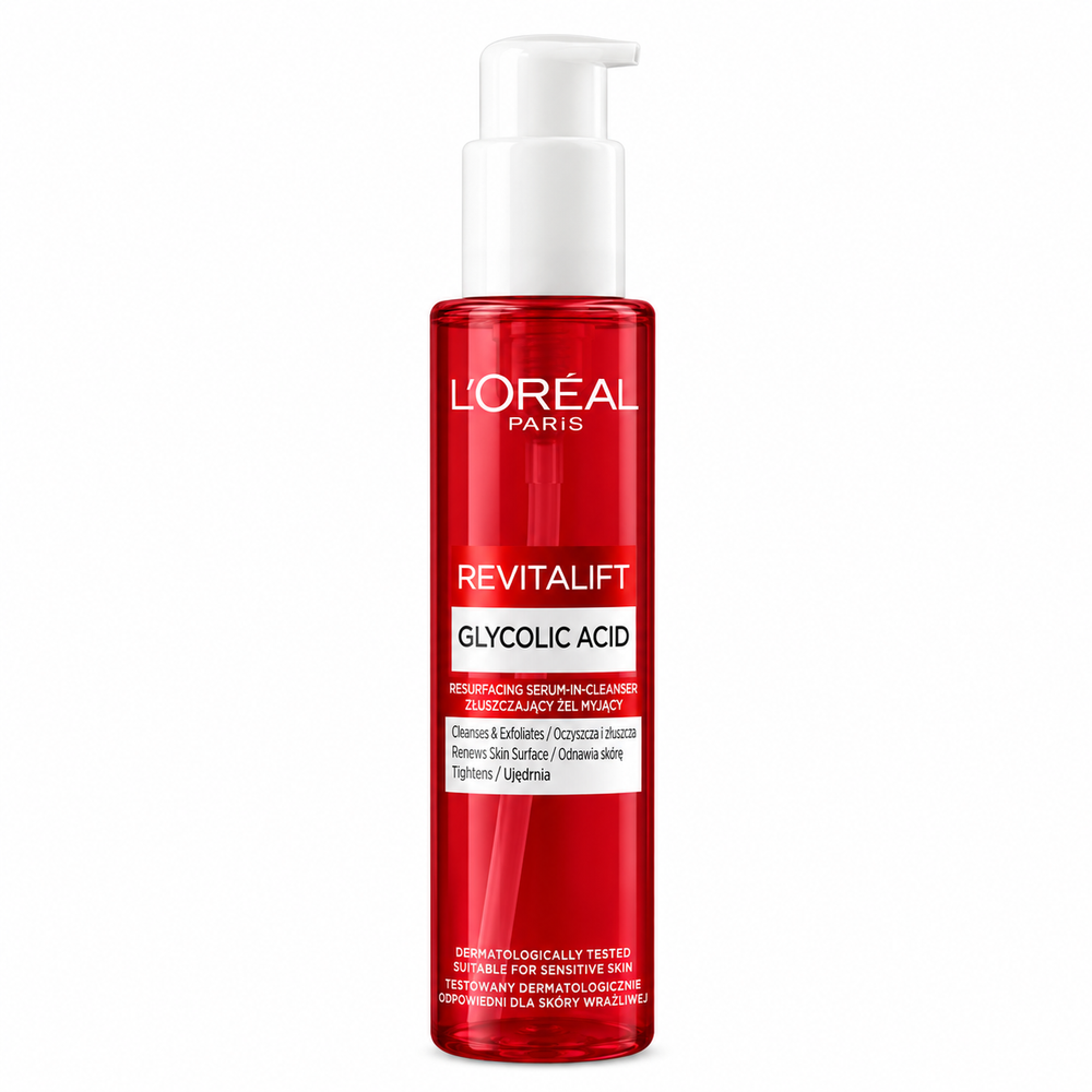 L’Oréal Revitalift Glycolic Acid Resurfacing Serum-in-Cleanser