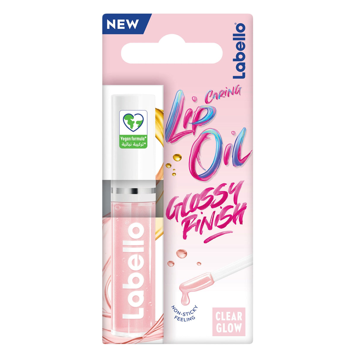 Labello Caring Lip Oil – Glossy Finish Clear Glow