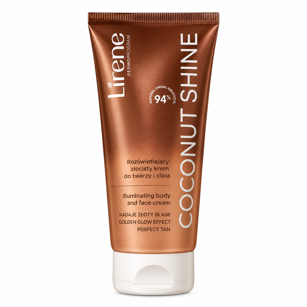 Lirene Coconut Shine Illuminating Body & Face Cream