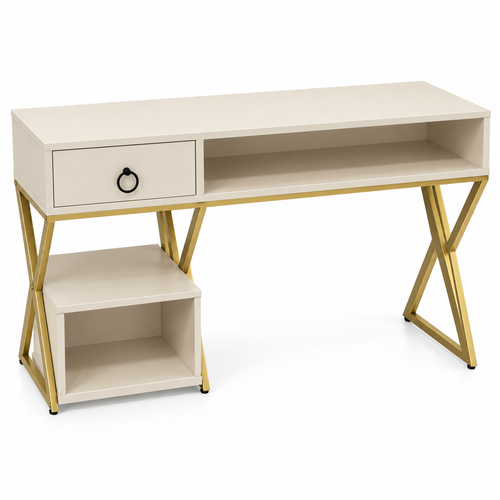 Professional Manicure Table with X-Shaped Metal Legs