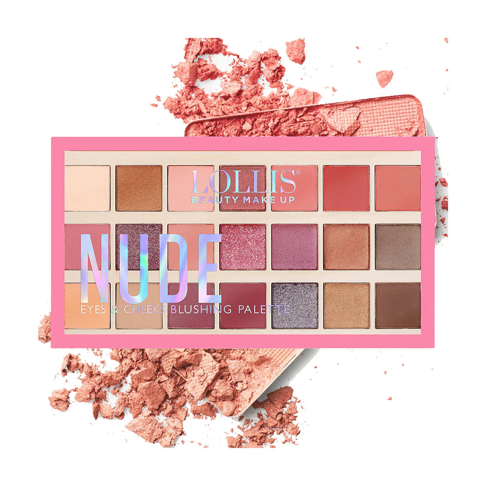 Lollis Nude Eyes & Cheeks Blushing Palette
