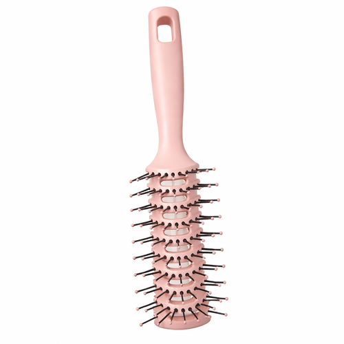 Curved Vent Hair Brush - Pink