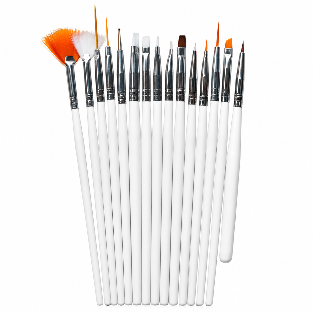 15-Piece Nail Art Brush Set
