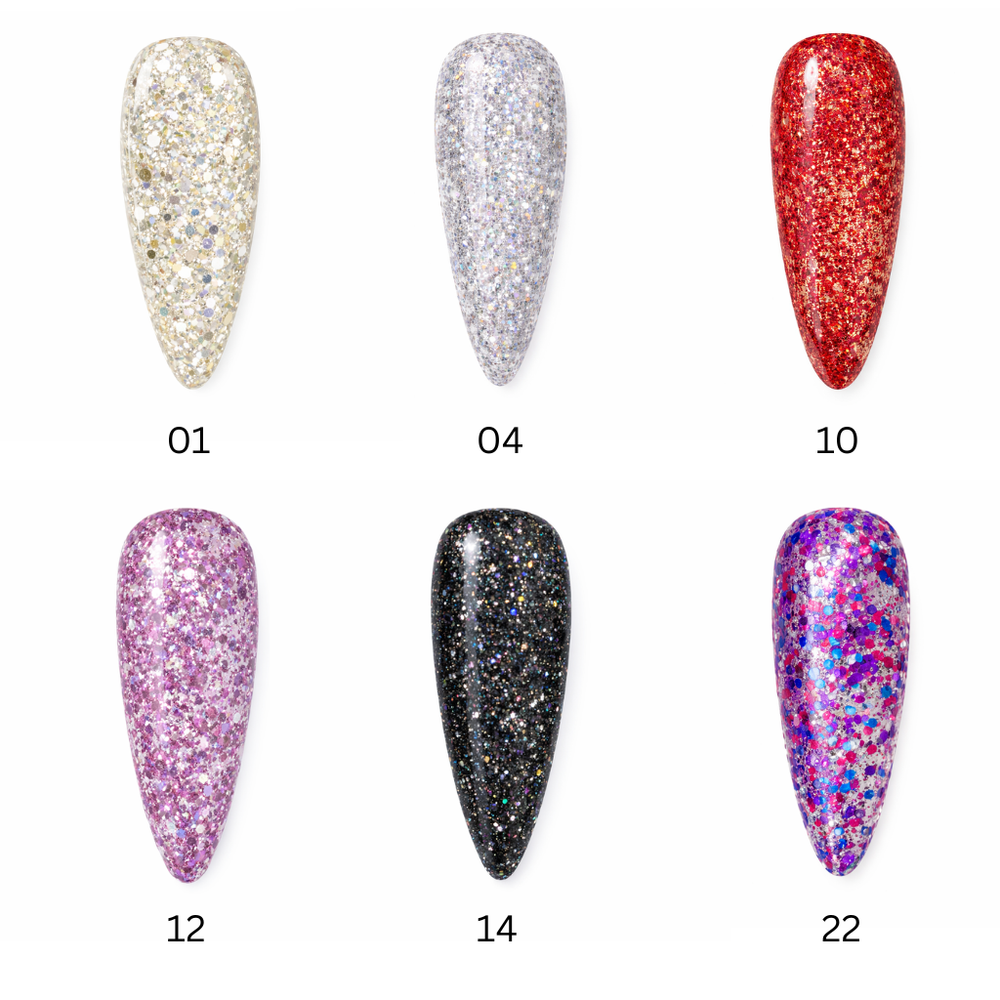 Magnolux Solid Glitter Gel