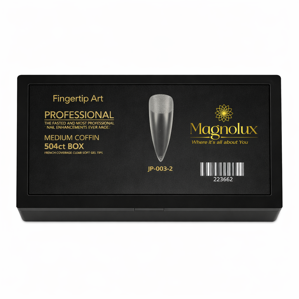 Magnolux Professional Soft Gel Tips - Half Matte Stiletto