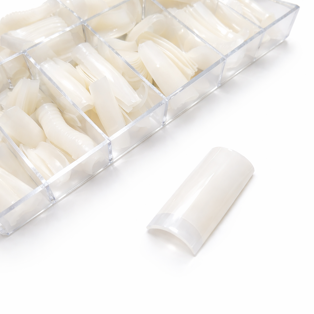 Magnolux Half Nail Tips Box - White Square 1
