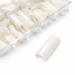 Magnolux Half Nail Tips Box - White Square 1