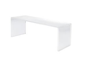 Acrylic Manicure Hand Rest - Ribbed Transparent